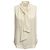 Top de seda sin mangas con lazada frontal Marni Ivory Beige