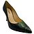 L'Agence Winter Moss Leather Snake Embossed Eloise Pumps Green