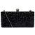 Clutch Celeste Jimmy Choo in tessuto devoré leopardato nero con chiusura a cubo