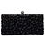 Clutch Celeste Jimmy Choo in tessuto devoré leopardato nero con chiusura a cubo - vista 3