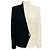 L'Agence Ecru / Black Kenzie Colorblock Double Breasted Blazer Mehrfarben