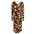 Autre Marque Cara Cara Midikleid mit floralem Print Olive Green / Pink Mehrfarben