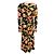 Autre Marque Cara Cara Midikleid mit floralem Print Olive Green / Pink Mehrfarben - Ansicht 3