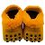 Mocassini da guida Tod's in shearling arancione - vista 5