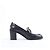 Mocassini Hermès Dauphin 70 in pelle 38 da donna in Black Constance 231041Z Nero - vista 5