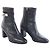 Kelly Hermès Saint Germain Leder- Stiefeletten in Schwarz, Größe 36