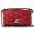 Twist Louis Vuitton Malletage GO 14 Shoulder Bag in Red