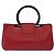 Salvatore Ferragamo Gancini Leather Medium Rosso - vista 2