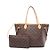 Borsa Tote Louis Vuitton Neverfull MM Monogram Pivoine Marrone Rosa Monogramma
