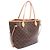 Borsa Tote Louis Vuitton Neverfull MM Monogram Pivoine Marrone Rosa Monogramma - vista 2