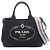 Tote Sac cabas 2 voies Prada CANAPA Noir Blanc