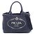 Borsa Tote 2-Way Prada CANAPA Blu navy