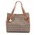 Fendi Zucchino Tote Bag Braun Beige