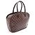 Borsa Louis Vuitton Salia Horizontal Damier Ebene Marrone - vista 2