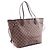 Borsa Tote Louis Vuitton Neverfull MM Damier Ebene Marrone - vista 2