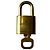 Louis Vuitton Padlock and Key Logo Metal medium D'oro