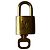 Louis Vuitton Padlock and Key Logo Metal medium D'oro - vista 2