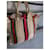Cesto in paglia Gucci Rosso Verde Blu scuro  - vista 4