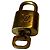 Louis Vuitton Padlock and Key Logo Metal medium D'oro - vista 3