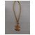 Collana Chanel con pendente logo CC dorato D'oro - vista 4
