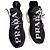 Sneakers Prada in mesh nero con logo bianco