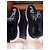 Sneakers Prada in mesh nero con logo bianco - vista 11