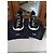Sneakers Prada in mesh nero con logo bianco - vista 4