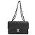 Borsa a tracolla Chanel Matelassé 23 Double Flap Nero