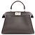Borsa 2-Way Fendi Selleria Peekaboo I.U Marrone - vista 2