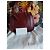 Borsa a tracolla Chloé Marcie in pelle bordeaux Marrone Bordò - vista 4