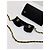 Chanel Rectangular Sunglasses with Gold Chain - Black - view 7