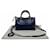 Sac Balenciaga Neo Classic City Mini en cuir bleu effet crocodile  - vue 5