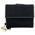 Portafoglio bi-fold Gucci in canvas GG nero