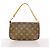 Borsa Louis Vuitton Monogram Pochette Accessoires M51980 Marrone - vista 12