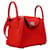 Hermès Borsa Hermes Mini Lindy Rosso  - vista 2