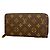 Louis Vuitton Monogram Zippy Wallet Braun
