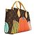 Borsa Louis Vuitton Monogram Pumpkin LV x YK OnTheGo PM Marrone Rosso - vista 2