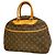 Louis Vuitton Monogram Deauville Handbag Brown