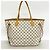 Borsa Tote Louis Vuitton Damier Azur Neverfull MM Bianco - vista 11