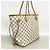 Borsa Tote Louis Vuitton Damier Azur Neverfull MM Bianco - vista 2