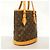 Borsa Tote Louis Vuitton Monogram Bucket PM Marrone - vista 2