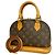 Borsa a mano Louis Vuitton Alma BB Monogram Marrone