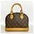 Borsa a mano Louis Vuitton Alma BB Monogram Marrone - vista 11