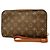 Borsa a pochette Louis Vuitton Monogram Orsay Marrone
