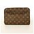 Borsa a pochette Louis Vuitton Monogram Orsay Marrone - vista 13