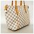 Borsa Tote Louis Vuitton Damier Azur Totally PM Bianco - vista 2