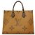 Borsa Tote Louis Vuitton Monogram Giant Reverse OnTheGo MM Marrone - vista 11