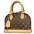 Louis Vuitton Alma BB Monogram Handbag Brown