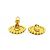 Orecchini a clip Chanel placcati oro D'oro - vista 3