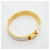 Bracelet Hermès Clic Clac PM Or et Blanc Doré  - vue 2